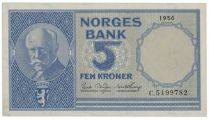 5 kroner 1956. C.5199782