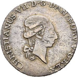 Christian VII 1766-1808. 1/3 speciedaler 1802. S.2