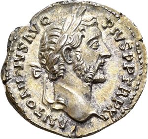 ANTONINUS PIUS 138-161, denarius, Roma 148 e.Kr. R: Annona stående mot venstre