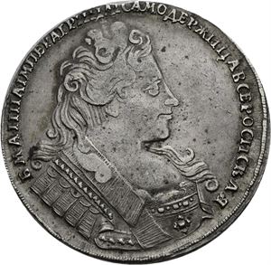 Anna, rubel 1732. Kadashevsky Mint