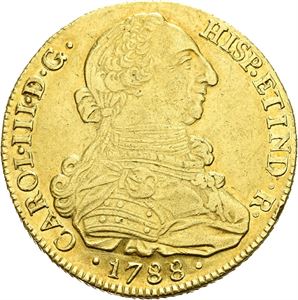 Carl III, 8 escudos 1788. Popayan