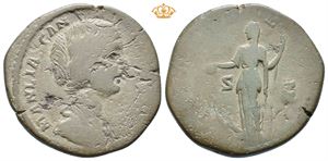 Manlia Scantilla. Augusta, AD 193. Æ sestertius (15,58 g).