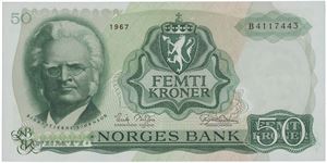 50 kroner 1967. B4117443.
