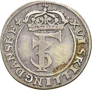 FREDERIK III 1648-1670 1 mark 1665. S.50