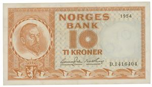 10 kr 1954