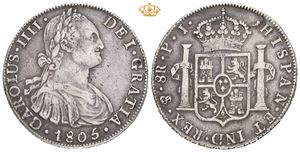 Carl IV, 8 reales 1805. PJ