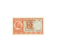10 kroner 1954. E0527157