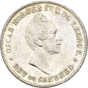 OSCAR I 1844-1859, KONGSBERG, 24 skilling 1854