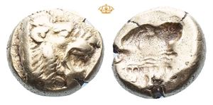 LESBOS, Mytilene. Circa 521-478 BC. EL hekte - 1/6 stater (2,52 g)