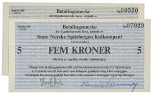 SNSK 5 kroner 1978