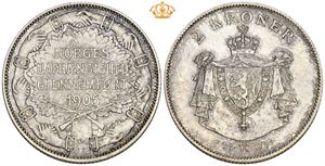 2 kroner 1907, med gevær