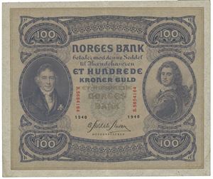 100 kroner 1940. B.5654164