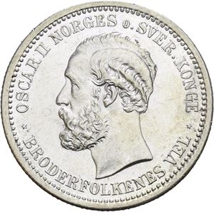 Oscar II. 1 krone 1888