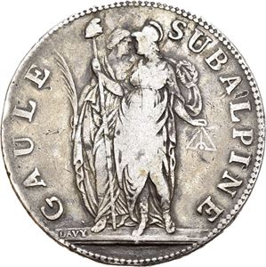 Subalpinske republikk, 5 francs år 10 (1801)