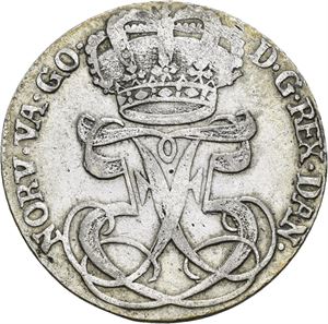 FREDERIK V 1746-1766. KONGSBERG. 24 skilling 1751. S.3