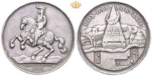 Frederik IV. Besøket på Kongsberg 1704. Ukjent medaljør. Sølv