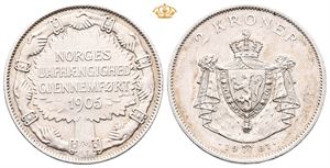 Norway. 2 kroner 1907