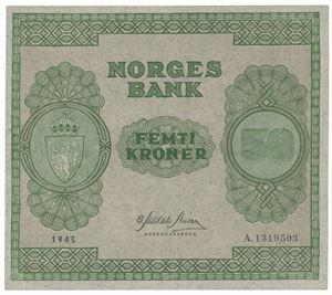50 kroner 1945. A1319503