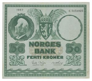 50 kroner 1957. C.5151025