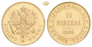 Nikolai II, 10 markkaa 1905