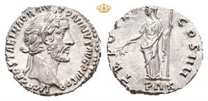 Antoninus Pius, AD 138-161. AR denarius (2,92 g)
