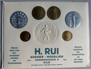Reklame for H.Rui gravør - medaljør