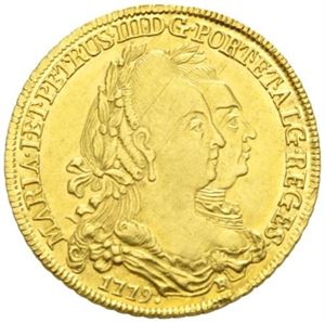 Maria I & Pedro III, 6400 reis 1779.