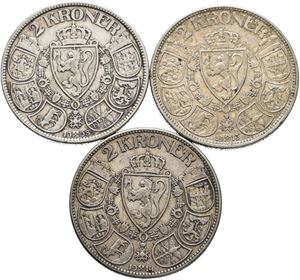 2 kroner 1908, 13 og 14