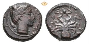 SICILY, Syracuse. Second Democracy. 466-405 BC. Æ trias (16mm; 4,12 g)