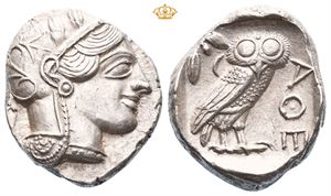 ATTICA, Athens. 454-404 BC. AR tetradrachm (17,16 g)