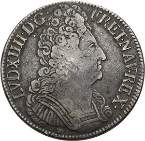 Ludvig XIV, ecu 1710 N
