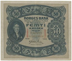 50 kroner 1940. C.0523296