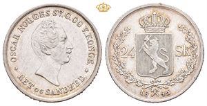 Oscar I (1844 - 1859) 24 skilling 1845