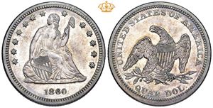 1/4 Dollar 1860