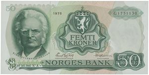 50 kroner 1975. G1751130.