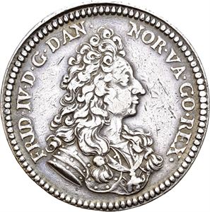 FREDERIK IV 1699-1730 3 krone 1699. S.8