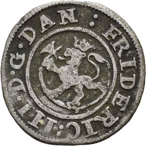 FREDERIK III 1648-1670. 2 skilling 1666. S.158