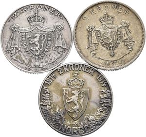 2 kroner 1906, 07 og 14