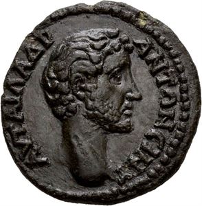 Thrakia, Philippopolis, Antoninus Pius 138-161, Æ20. R: Naken Dionysos stående