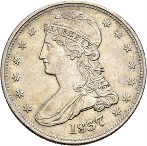 1/2 dollar 1837