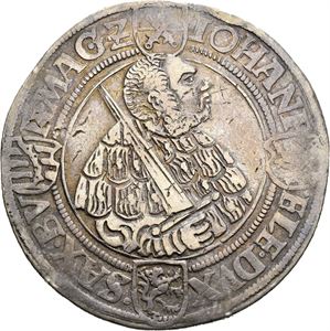Johann Friedrich & Moritz, taler 1546, Annaberg