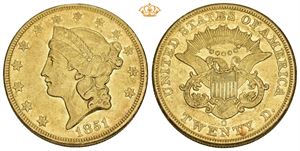 20 Dollars 1851 O