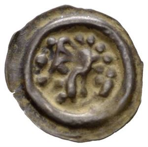 Valdemar 1250-1275, brakteat (0,11 g).