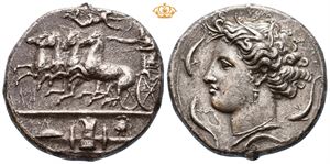 SICILY, Syracuse. Dionysios I, 406-367 BC. AR dekadrachm (41,32 g).