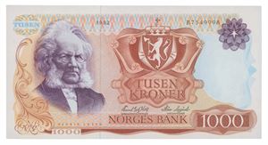 1000 kroner 1982. B7549998