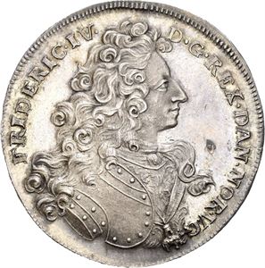 FREDERIK IV 1699-1730, København, Reisedaler 1704. Prakteksemplar/choice. S.8