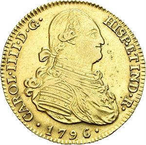 Carl IV, 4 escudos 1796. Madrid