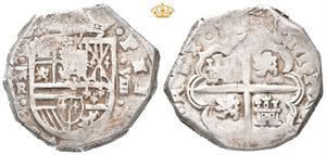 Philip IV, 8 reales u.år/n.d. Segovia. Rafael Savlan, «assayer» (guardein) 1632-1639