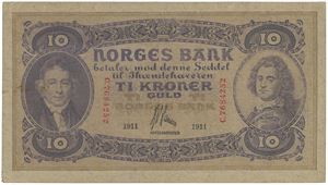 10 kroner 1911. C.7684252.