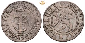 Frederik III (1648 - 1670) 2 mark 1649 Renset.